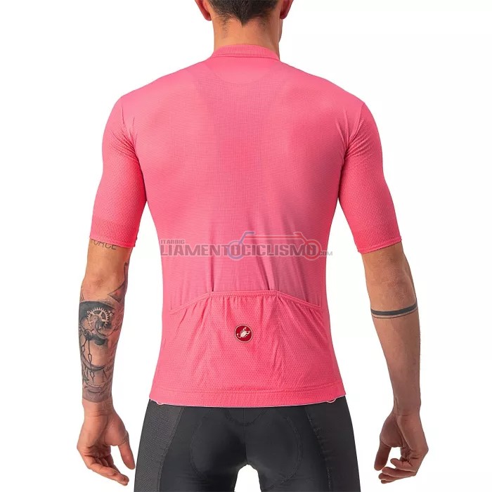 Abbigliamento Ciclismo Giro d'Italia Manica Corta 2022 Chiaro Rosa